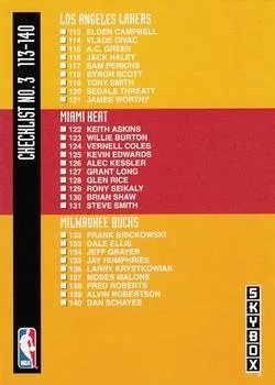 1992-93 SkyBox Checklist 3: 113-168 #324 card image