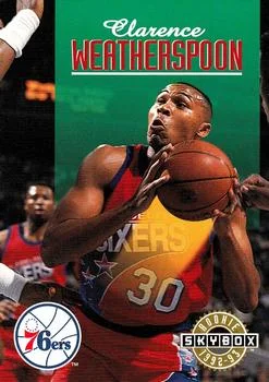 1992-93 SkyBox Clarence Weatherspoon ROO #387 card image