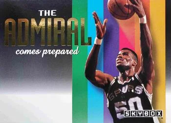 1992-93 SkyBox David Robinson VARVAR: Gold Foil David Robinson: The Admiral Comes Prepared #NNO card image
