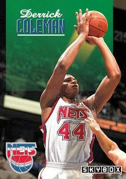 1992-93 SkyBox Derrick Coleman #154 card image