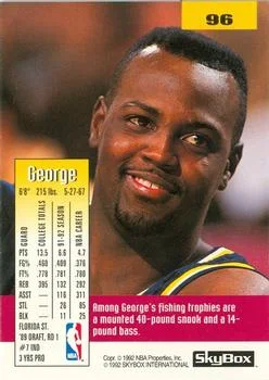 1992-93 SkyBox George McCloud #96 card back image