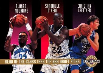1992-93 SkyBox Alonzo Mourning / Shaquille O'Neal / Christian Laettner / LaPhonso Ellis / Jim Jackson / Tom Gugliotta SN20000 Head of the Class 1992 Top NBA Draft Picks #NNO card image