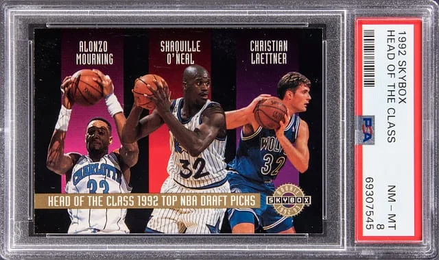 1992-93 SkyBox Head of the Class Shaquille O'Neal/Alonzo Mourning/Christian Laettner #no-number card image