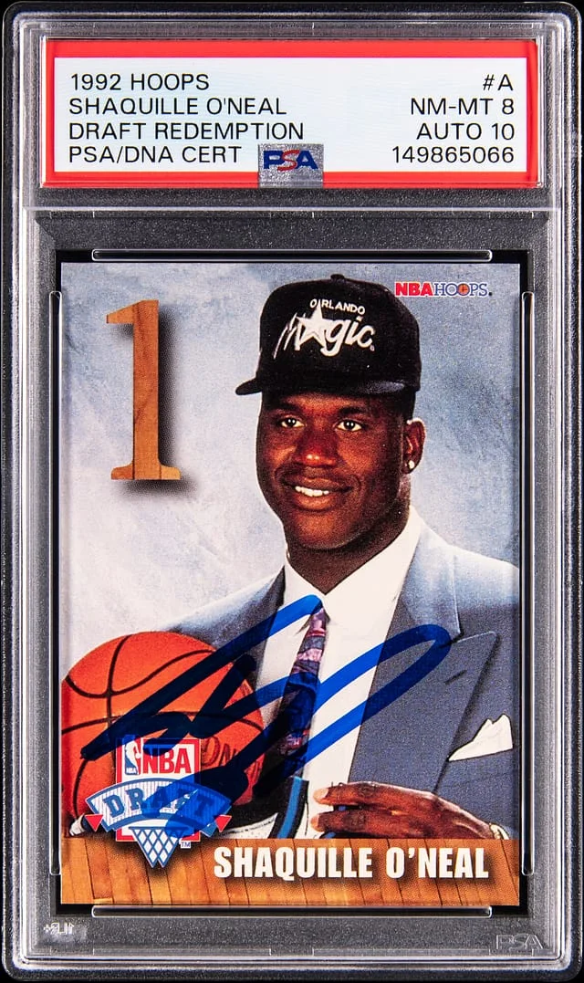 1992-93 SkyBox Hoops Shaquille O'Neal Draft Redemption #A card image