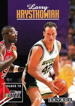 1992-93 SkyBox Larry Krystkowiak #136 card image