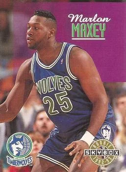 1992-93 SkyBox Marlon Maxey ROO #408 card image