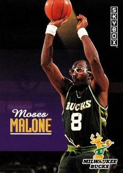 1992-93 SkyBox Moses Malone #137 card image