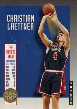 1992-93 SkyBox Christian Laettner Olympic Team #USA9 card image