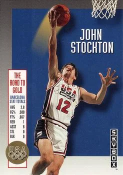 1992-93 SkyBox John Stockton Olympic Team #USA3 card image