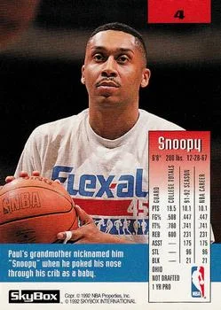 1992-93 SkyBox Paul Graham #4 card back image