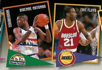 1992-93 SkyBox Dikembe Mutombo / Eric Floyd School Ties #ST2 card image