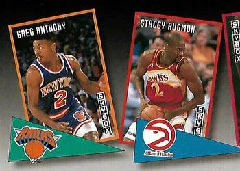 1992-93 SkyBox Greg Anthony / Stacey Augmon School Ties #ST13 card image