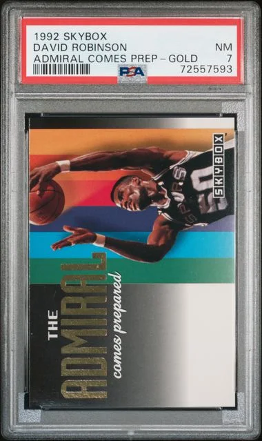 1992-93 SkyBox The Admiral Comes Prepared Gold David Robinson #no-number card image