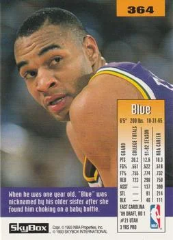 1992-93 SkyBox Theodore Edwards #364 card back image