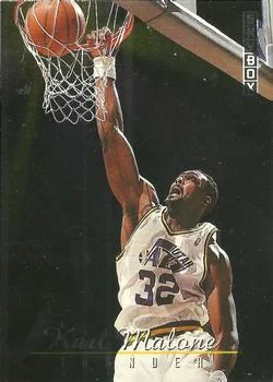 1992-93 SkyBox Karl Malone / John Stockton Thunder and Lightning #TL8 card image