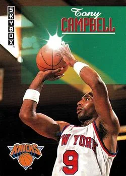 1992-93 SkyBox Tony Campbell UERUER: Photo on back actually Alvin Robertson #374 card image