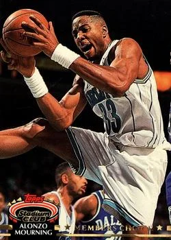 1992-93 Stadium Club Alonzo Mourning MCListed #209 card image
