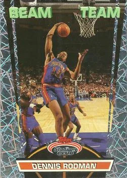 1992-93 Stadium Club Dennis Rodman [Beam Team] Beam Team #19 card image