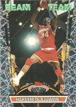 1992-93 Stadium Club Hakeem Olajuwon [Beam Team] Beam Team #16 card image
