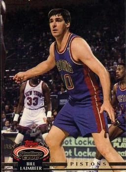 1992-93 Stadium Club Bill Laimbeer #25 card image