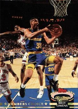1992-93 Stadium Club Billy Owens MC #195 card image