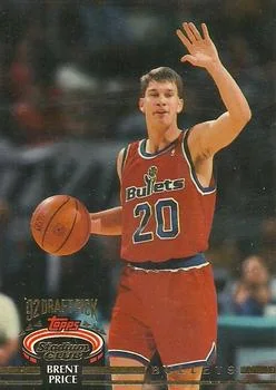 1992-93 Stadium Club Brent Price Draft Picks #255 card image
