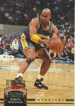1992-93 Stadium Club Byron Houston Draft Picks #350 card image