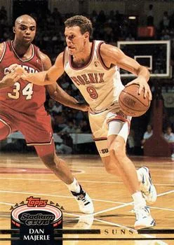 1992-93 Stadium Club Dan Majerle Shadow Charles Barkley #184 card image