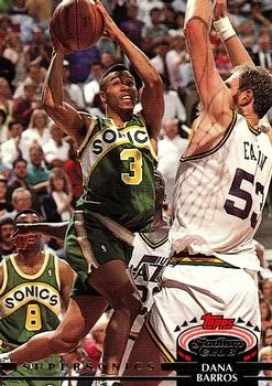 1992-93 Stadium Club Dana Barros #39 card image