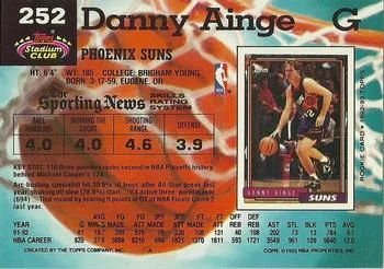1992-93 Stadium Club Danny Ainge #252 card back image