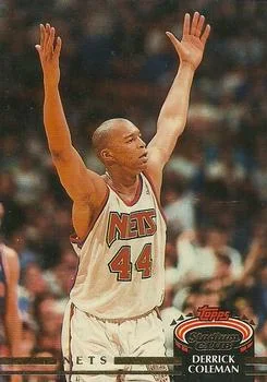 1992-93 Stadium Club Derrick Coleman #384 card image