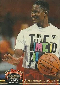 1992-93 Stadium Club Dominique Wilkins MC #208 card image