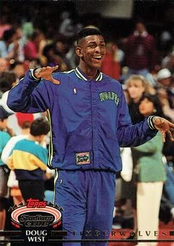 1992-93 Stadium Club Doug West #68 card image