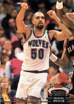 1992-93 Stadium Club Felton Spencer #121 card image