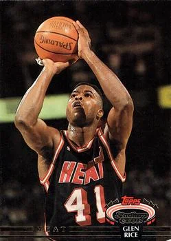 1992-93 Stadium Club Glen Rice #180 card image