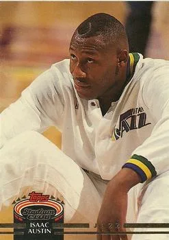 1992-93 Stadium Club Isaac Austin #383 card image