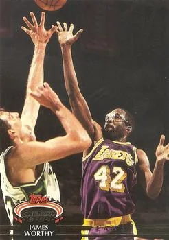1992-93 Stadium Club James Worthy #327 card image