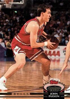 1992-93 Stadium Club John Paxson #127 card image