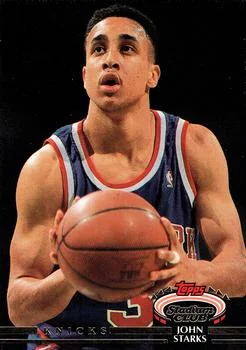 1992-93 Stadium Club John Starks #140 card image