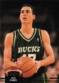 1992-93 Stadium Club Jon Barry #244 card image