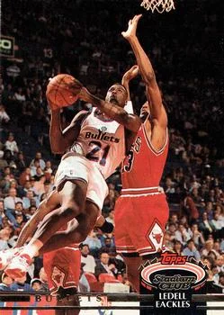 1992-93 Stadium Club Ledell Eackles #37 card image