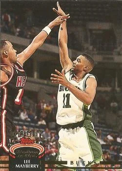 1992-93 Stadium Club Lee Mayberry Draft Picks #221 card image