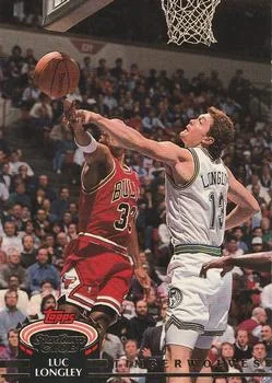 1992-93 Stadium Club Luc Longley #103 card image