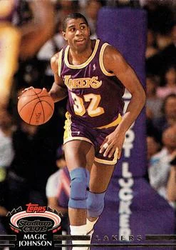 1992-93 Stadium Club Magic Johnson #32 card image