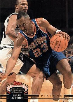 1992-93 Stadium Club Mark Aguirre #66 card image