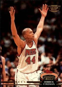 1992-93 Stadium Club Derrick Coleman Members Only #384 card image
