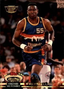 1992-93 Stadium Club Dikembe Mutombo MC Members Only #196 card image