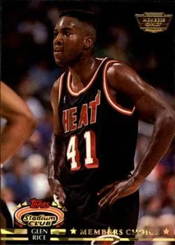 1992-93 Stadium Club Glen Rice MC Members Only #203 card image