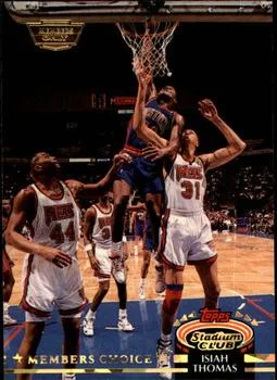 1992-93 Stadium Club Isiah Thomas MC Members Only #204 card image