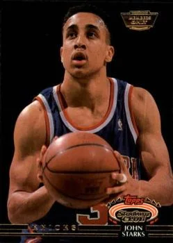 1992-93 Stadium Club John Starks Members Only #140 card image